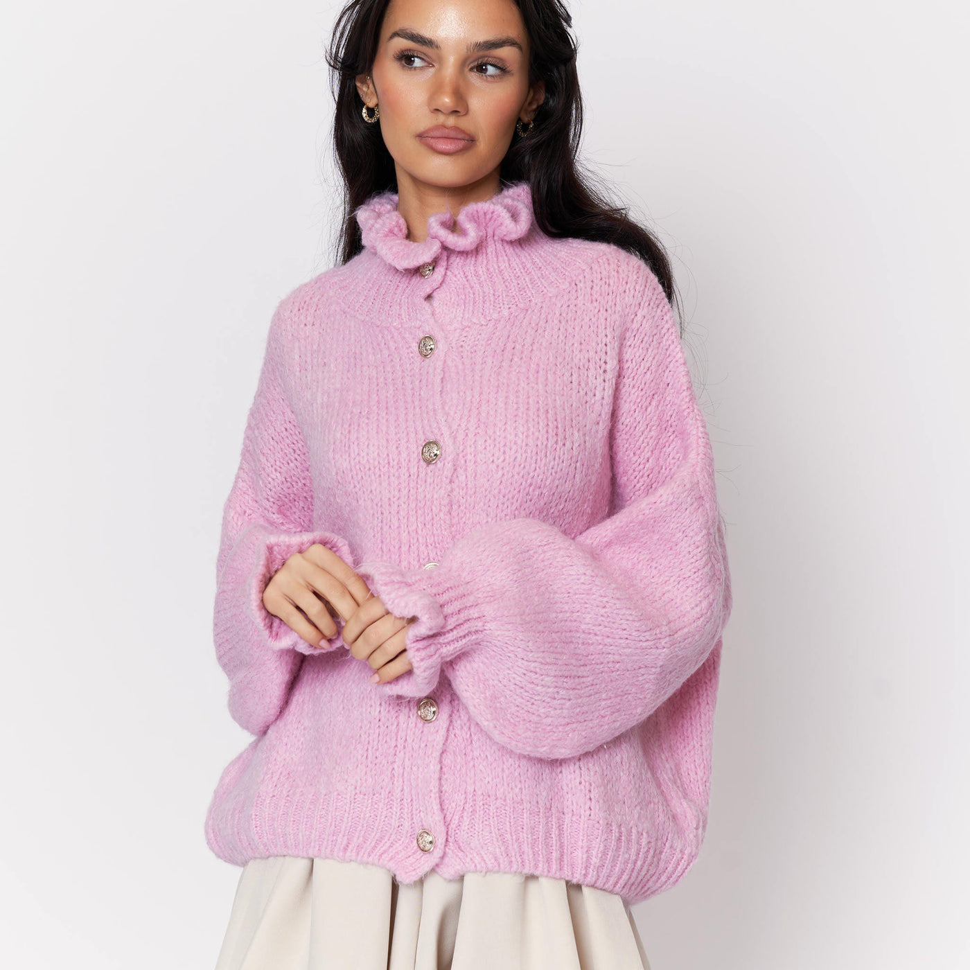 Clara | Eleganter Damen Cardigan aus Wolle und Mohair