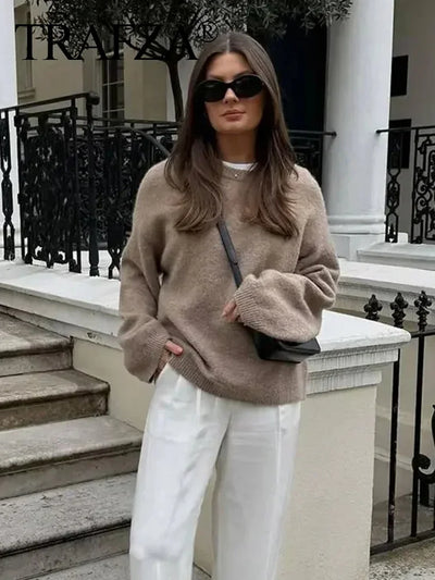 Clara | Eleganter Damenpullover aus weicher Wolle Herbst