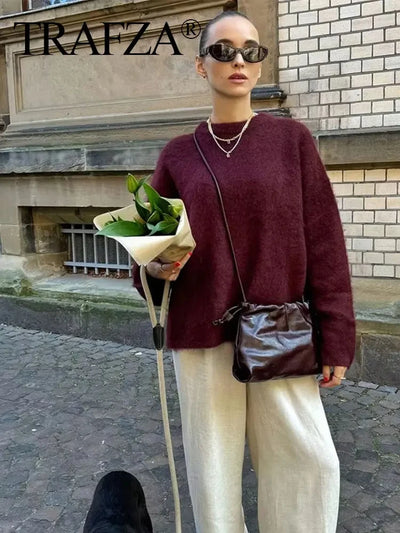 Clara | Eleganter Damenpullover aus weicher Wolle Herbst