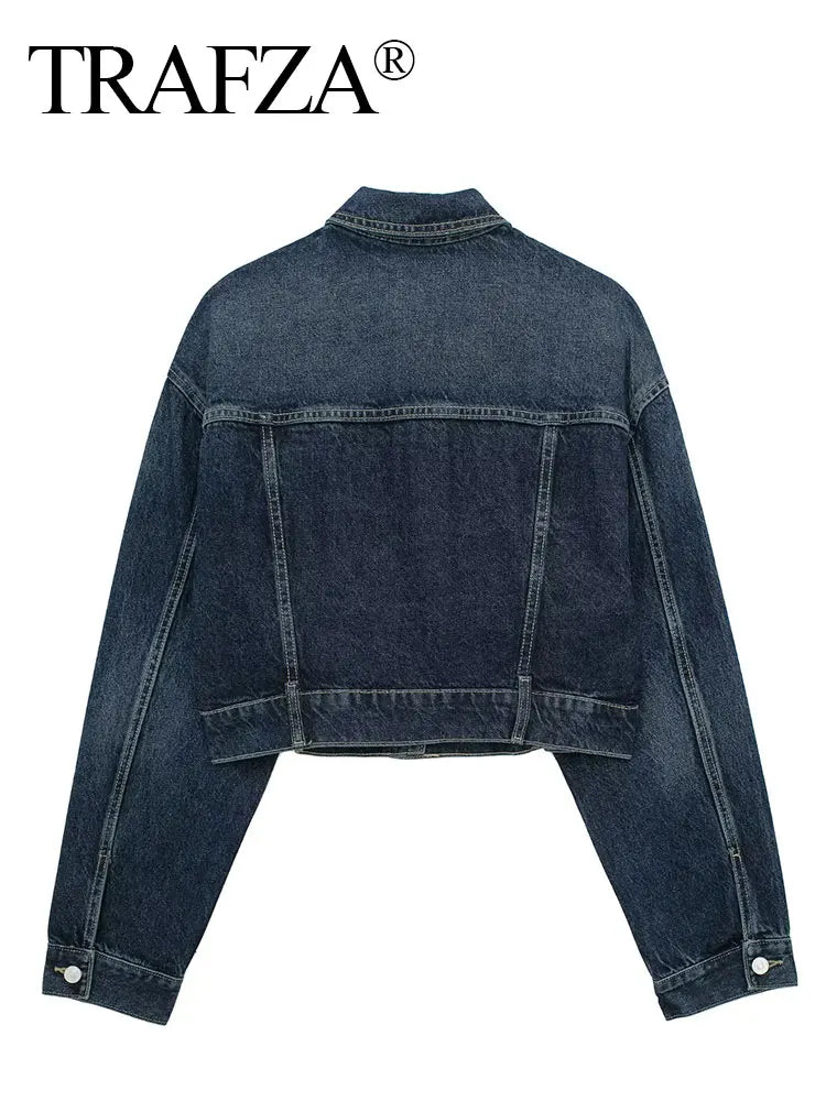Clara | Eleganter Denim-Mantel für Damen Frühling