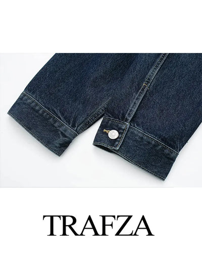 Clara | Eleganter Denim-Mantel für Damen Frühling