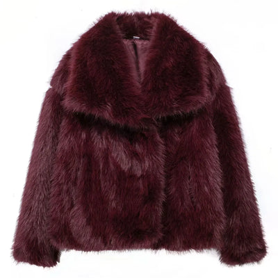 Clara | Eleganter Kunstpelzmantel für Damen Winter 14