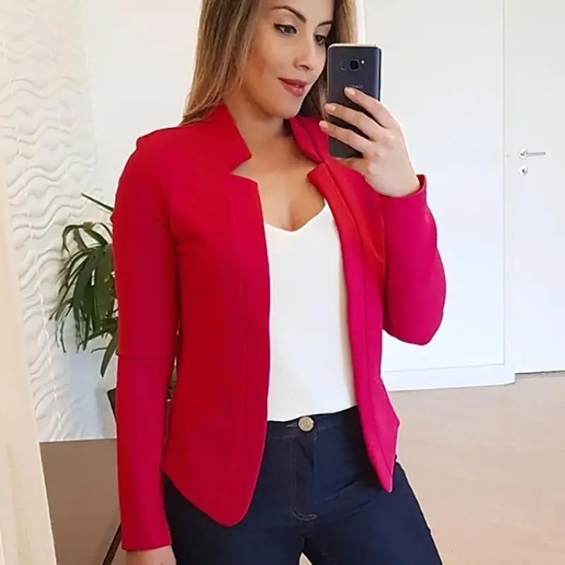Clara | Eleganter Kurzblazer für Damen Schwarz Sommer