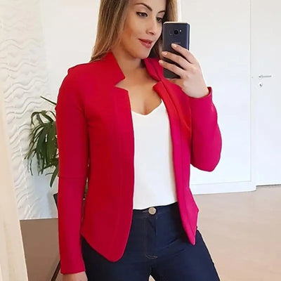 Clara | Eleganter Kurzblazer für Damen Schwarz Sommer