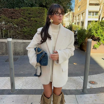 Clara | Eleganter Longblazer für Damen Schwarz 4