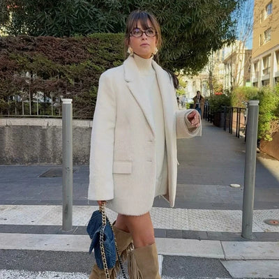 Clara | Eleganter Longblazer für Damen Schwarz 5