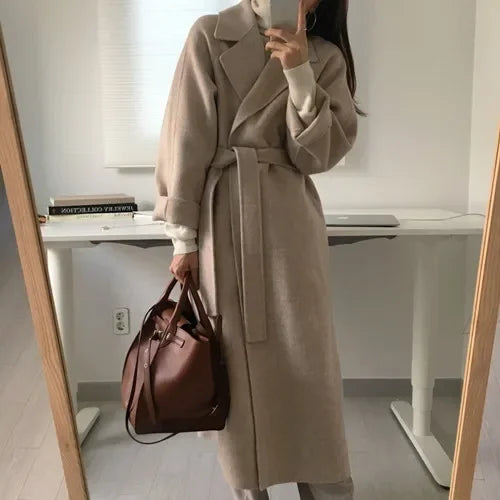 Clara | Eleganter Maxi-Mantel für Damen Winter