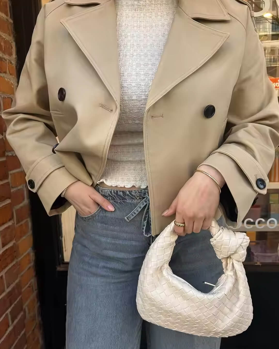 Clara | Eleganter Trenchcoat für Damen beige Herbst/Winter