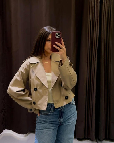 Clara | Eleganter Trenchcoat für Damen beige Herbst/Winter