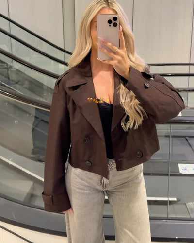 Clara | Eleganter Trenchcoat für Damen beige Herbst/Winter