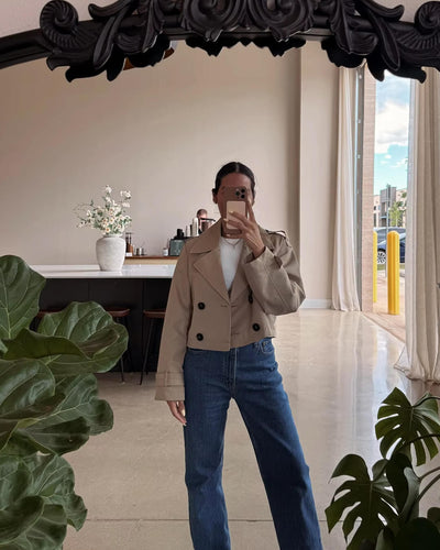 Clara | Eleganter Trenchcoat für Damen beige Herbst/Winter