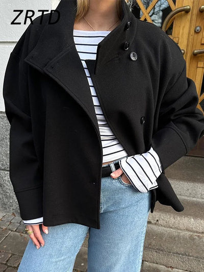 Clara | Eleganter Wollmantel für Damen Herbst