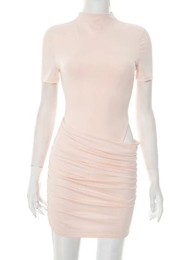 Clara | Elegantes Mini-Kleid für Damen mit Raffung