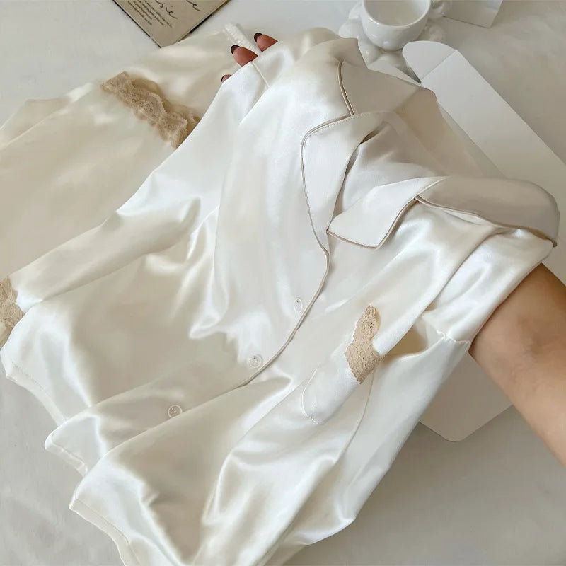 Clara | Elegantes Nachtwäsche-Set für Damen Eisseide Herbst 3