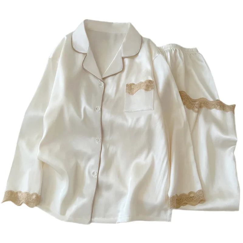 Clara | Elegantes Nachtwäsche-Set für Damen Eisseide Herbst 4