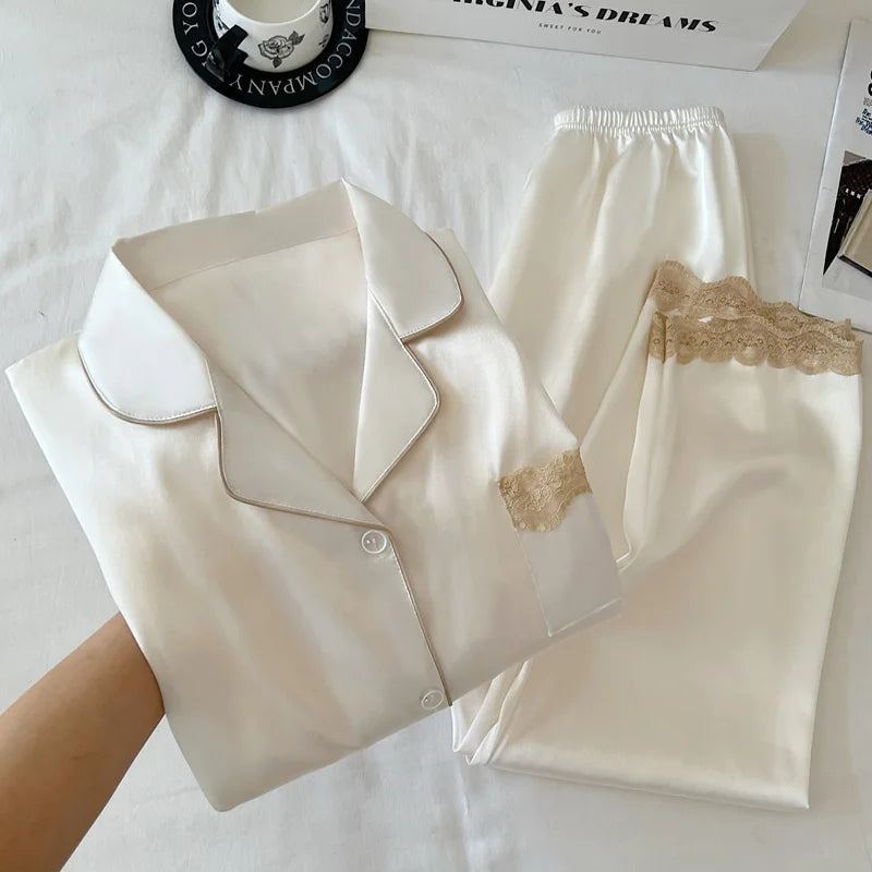 Clara | Elegantes Nachtwäsche-Set für Damen Eisseide Herbst 5