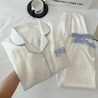 Clara | Elegantes Nachtwäsche-Set für Damen Eisseide Herbst 6