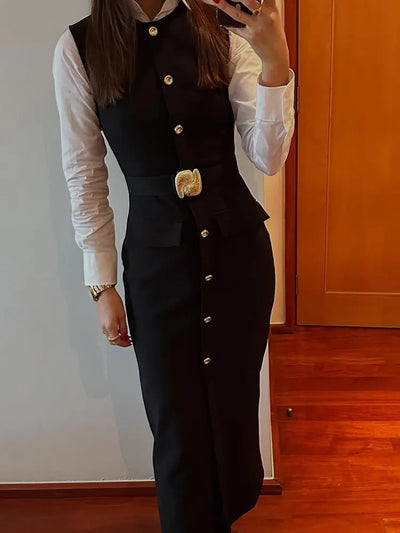 Clara | Elegantes Schwarzes Kleid für Damen Sommer