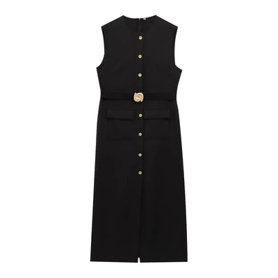 Clara | Elegantes Schwarzes Kleid für Damen Sommer