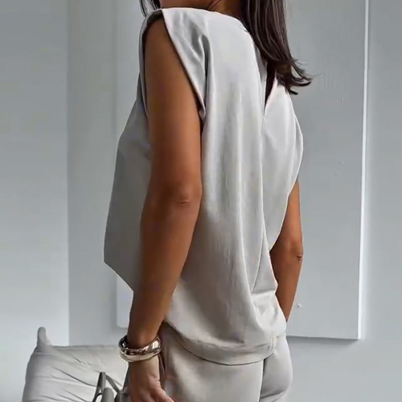 Clara | Elegantes Set aus T-Shirt und Hosen für Damen