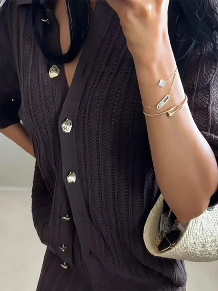 Clara | Elegantes Strickset Damen für Herbst bequem 2