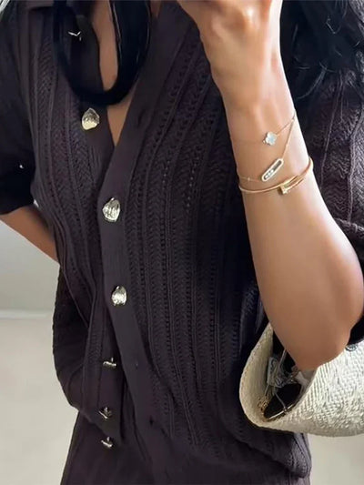 Clara | Elegantes Strickset Damen für Herbst bequem 2