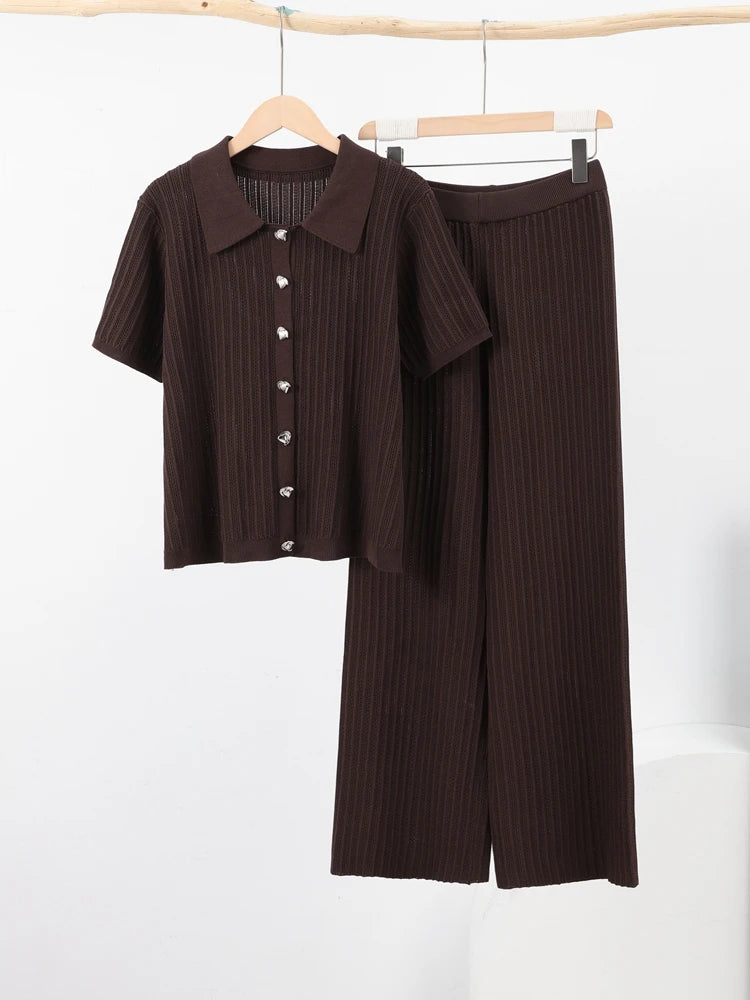 Clara | Elegantes Strickset Damen für Herbst bequem 3