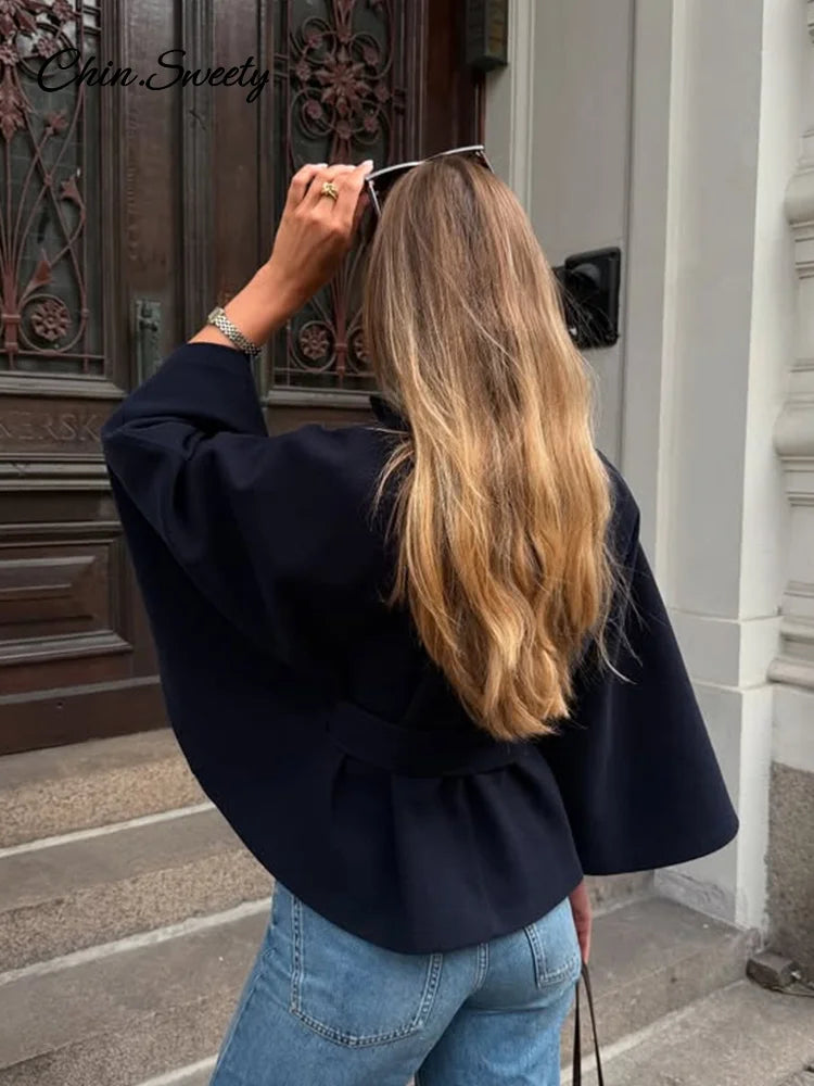 Clara | Elegantes Wollcape für Damen Herbst