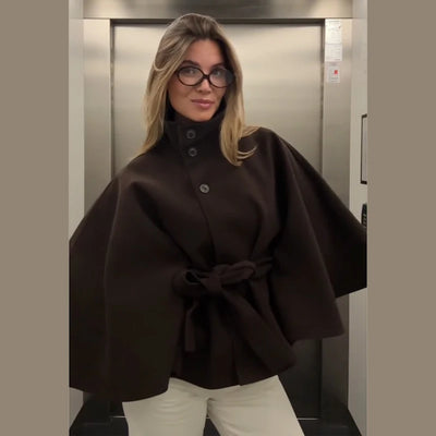 Clara | Elegantes Wollcape für Damen Herbst