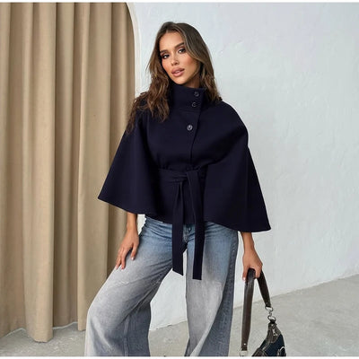 Clara | Elegantes Wollcape für Damen Herbst