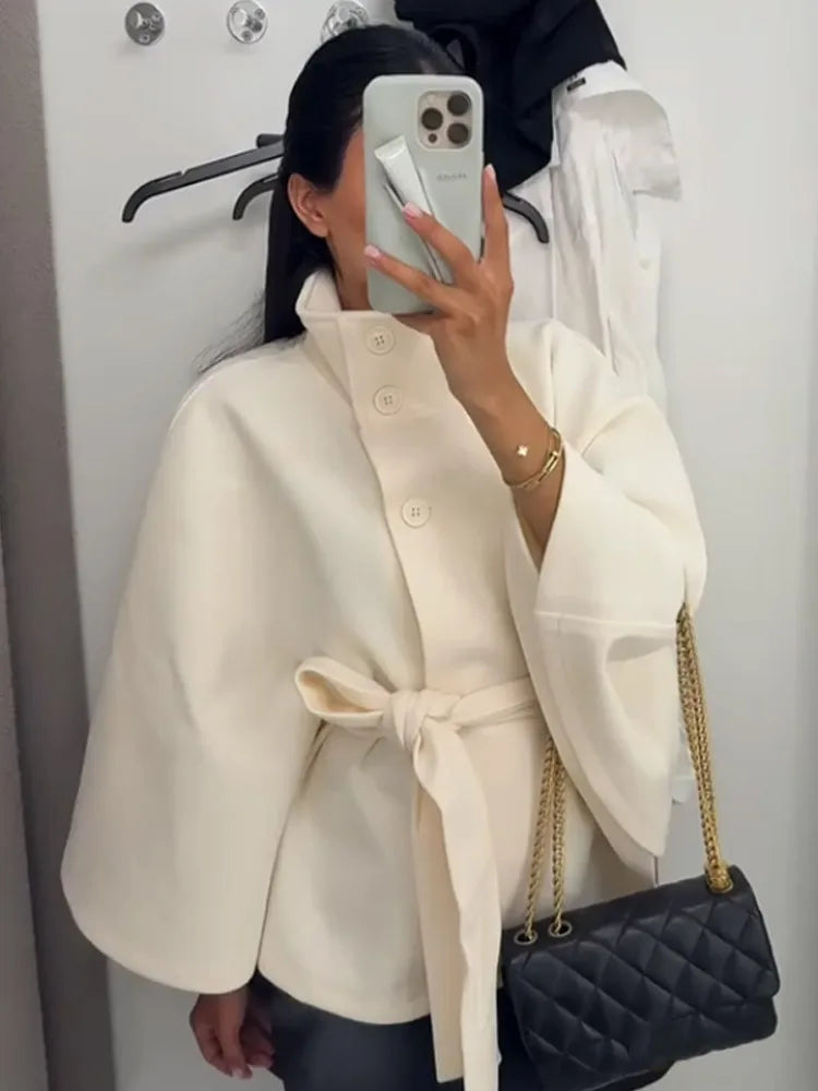 Clara | Elegantes Wollcape für Damen Herbst