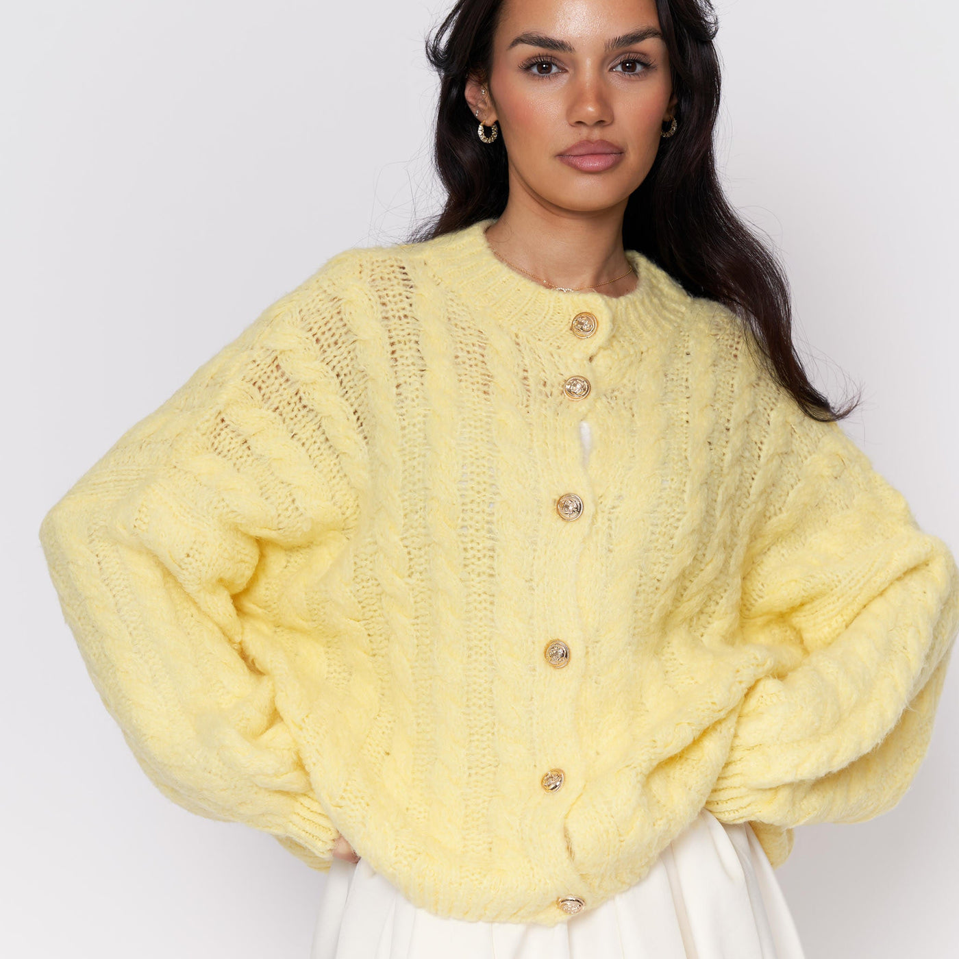 Clara | Flauschige Strickjacke für Damen Oversize