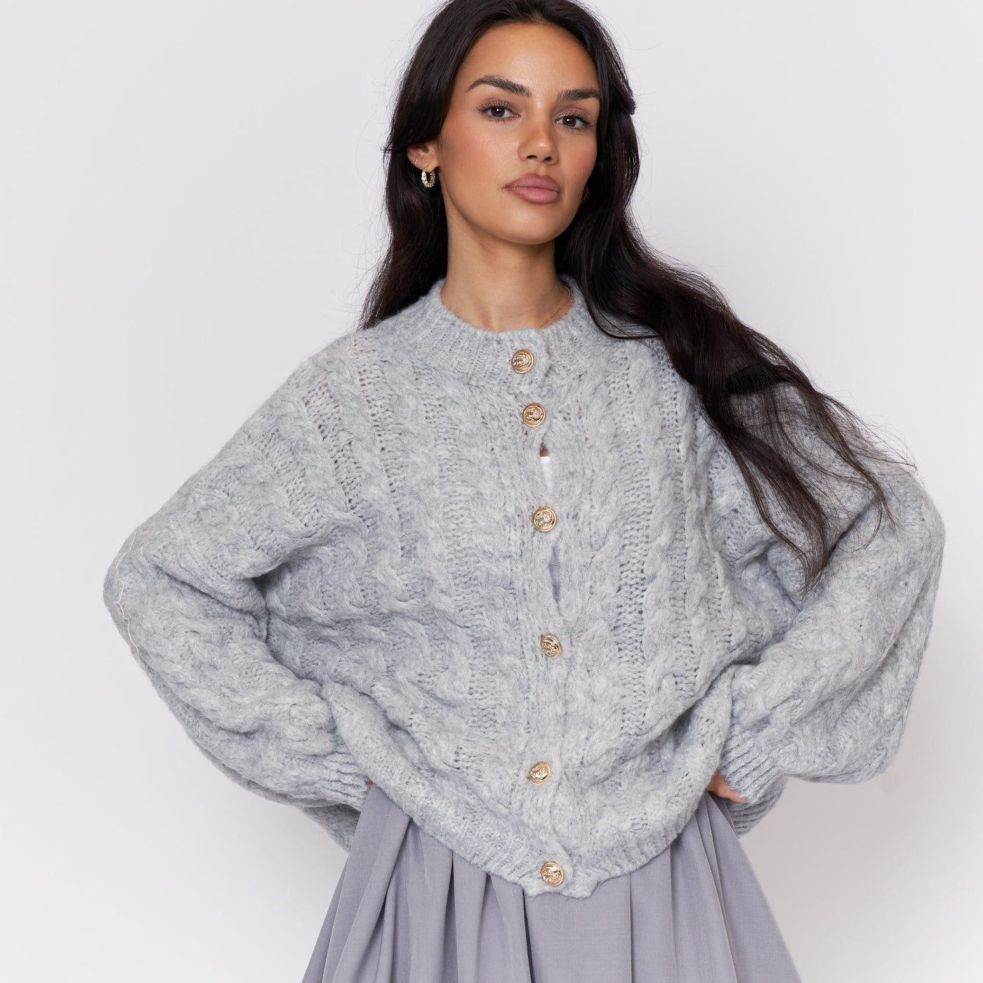 Clara | Flauschige Strickjacke für Damen Oversize
