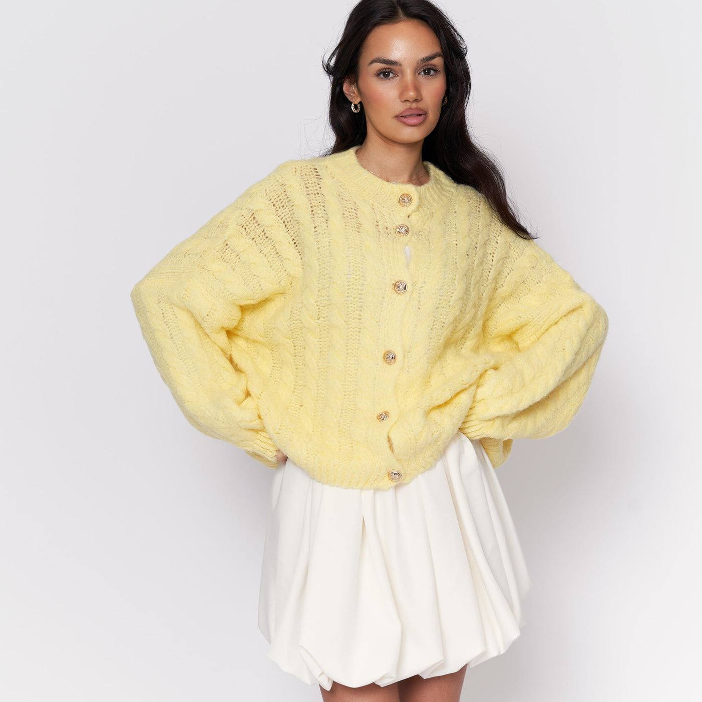 Clara | Flauschige Strickjacke für Damen Oversize