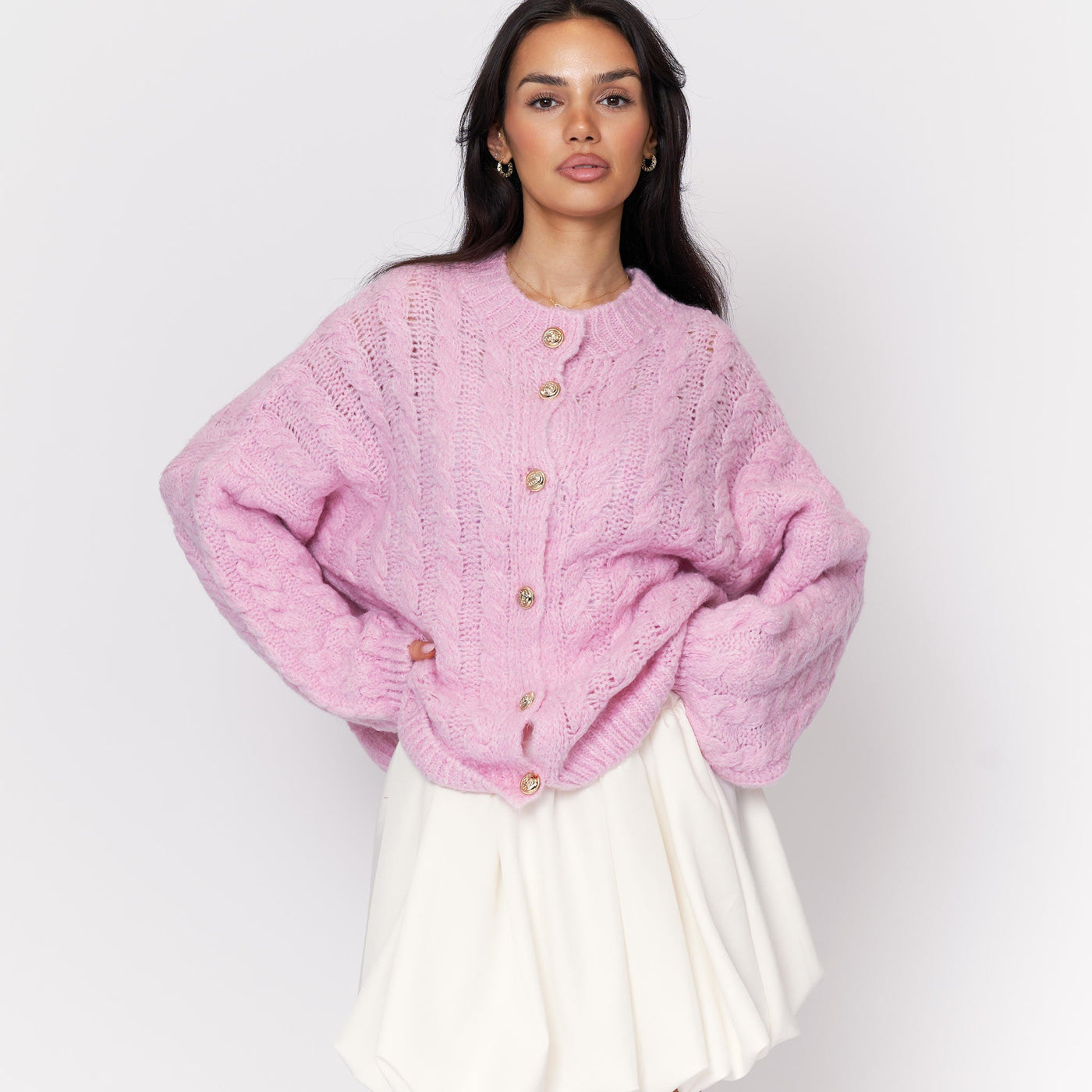 Clara | Flauschige Strickjacke für Damen Oversize