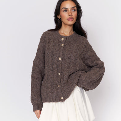 Clara | Flauschige Strickjacke für Damen Oversize