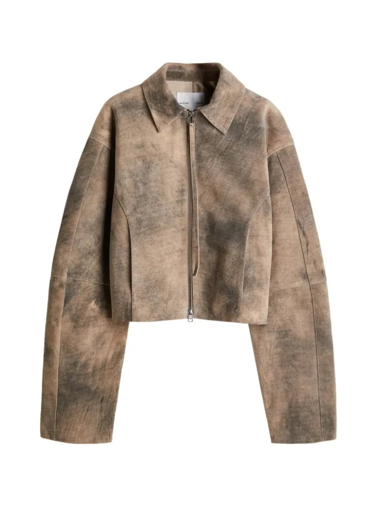 Clara | Lässige Kurzjacke aus PU-Leder für Damen Herbst