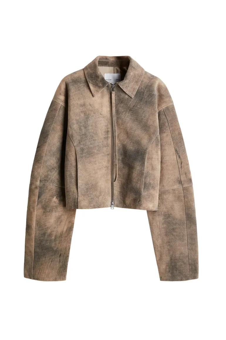 Clara | Lässige Kurzjacke aus PU-Leder für Damen Herbst