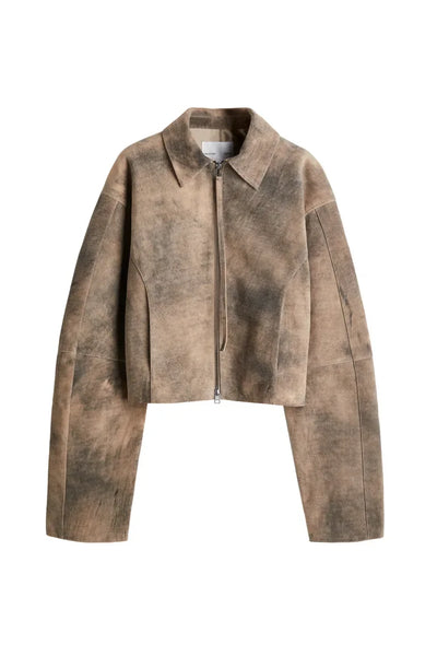 Clara | Lässige Kurzjacke aus PU-Leder für Damen Herbst