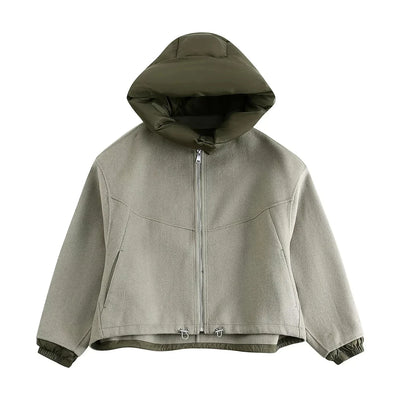 Clara | Warmer Damenpullover aus Baumwolle mit Kapuze Herbst