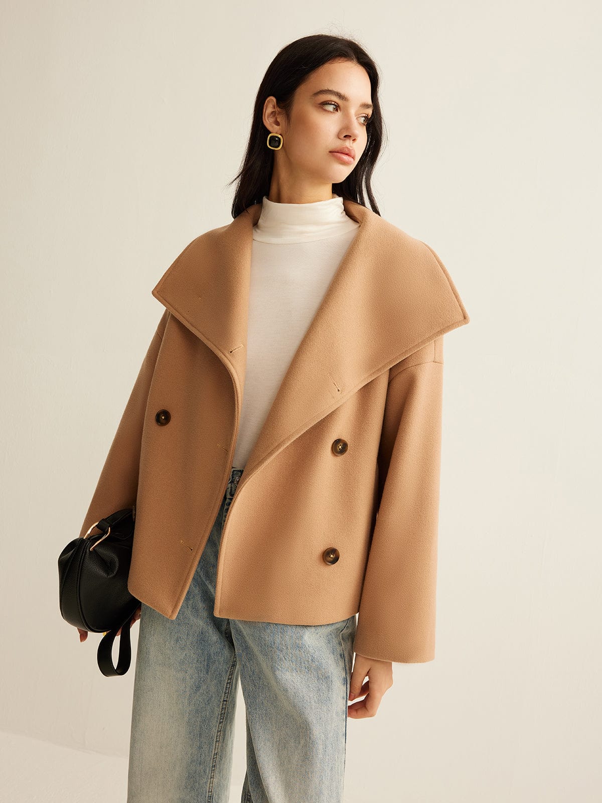 Clara | Zeitloser Cropped Damenmantel für Herbst elegant 2