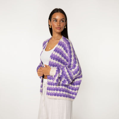Cozy | Eleganter Strickcardigan für Damen Pastell Oversized