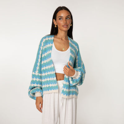 Cozy | Eleganter Strickcardigan für Damen Pastell Oversized