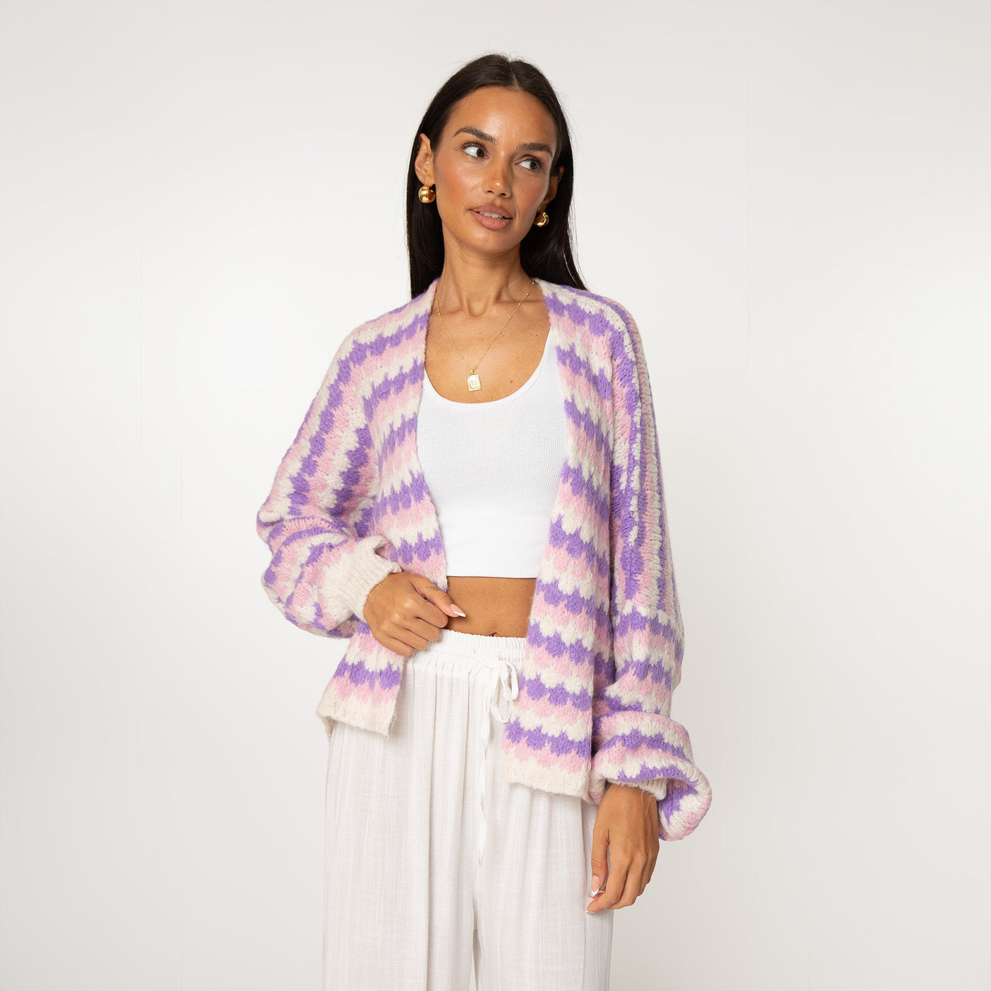Cozy | Eleganter Strickcardigan für Damen Pastell Oversized