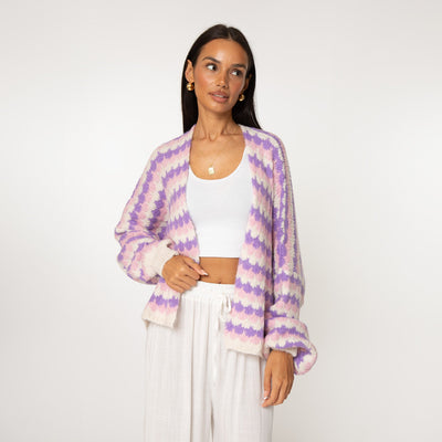 Cozy | Eleganter Strickcardigan für Damen Pastell Oversized