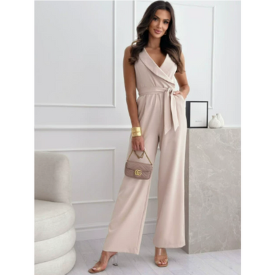 MILOU | Jumpsuit mit V-Ausschnitt