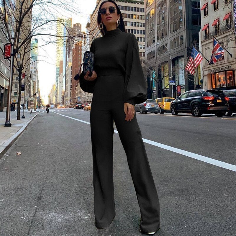 LILOU | Sommer Jumpsuit mit weitem Bein