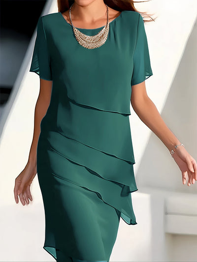 Daria | Elegantes Festliches Kleid für Damen Chiffon