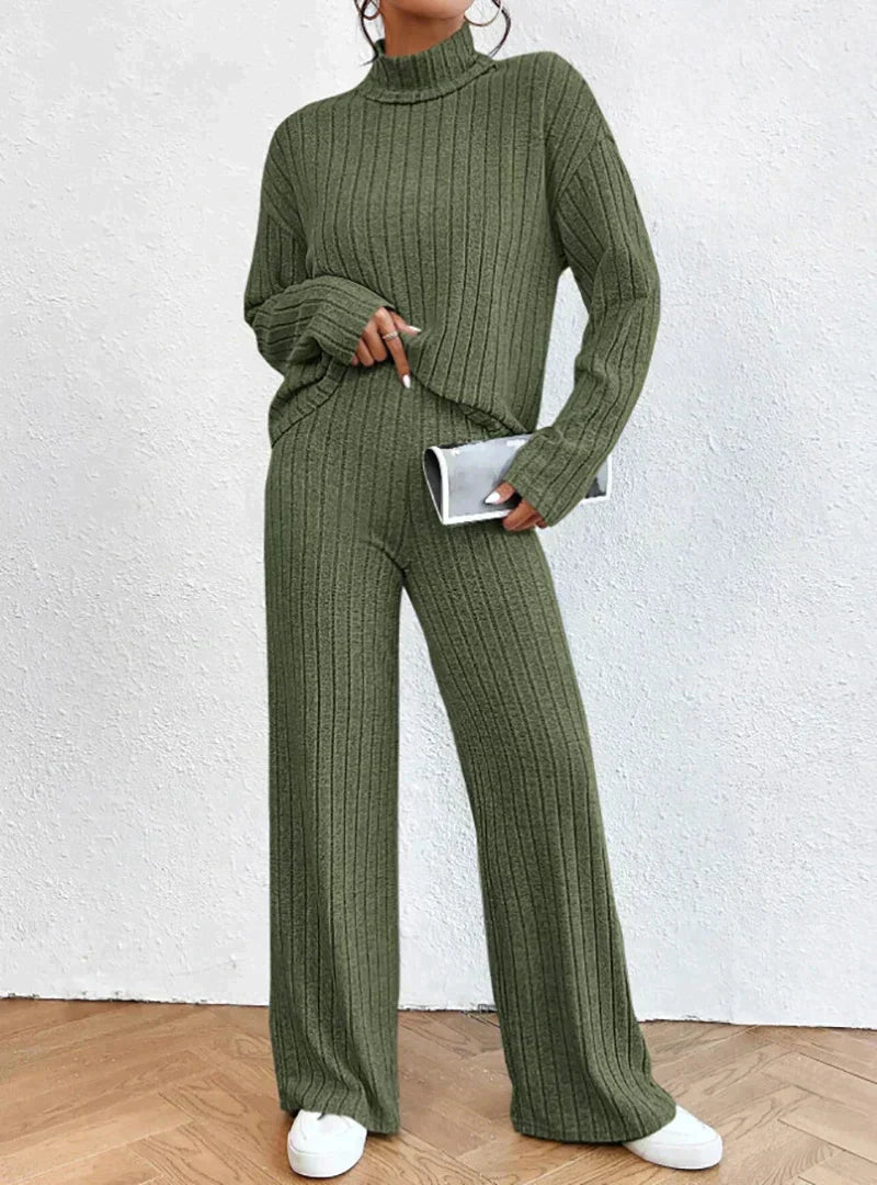 Darlene | Elegantes Strickset für Damen mit Rollkragen