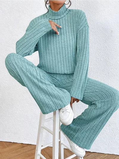 Darlene | Elegantes Strickset für Damen mit Rollkragen